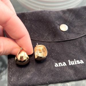 Ana Luisa gold huggy earrings